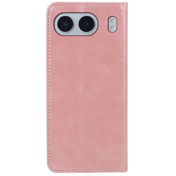 EIDERWOOD OnePlus Nord 4 Kunstlæder Flip Cover m. Kortholder & Ståfunktion - Lyserød