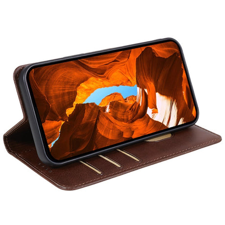 EIDERWOOD OnePlus Nord 4 Kunstlæder Flip Cover m. Kortholder & Ståfunktion - Brun