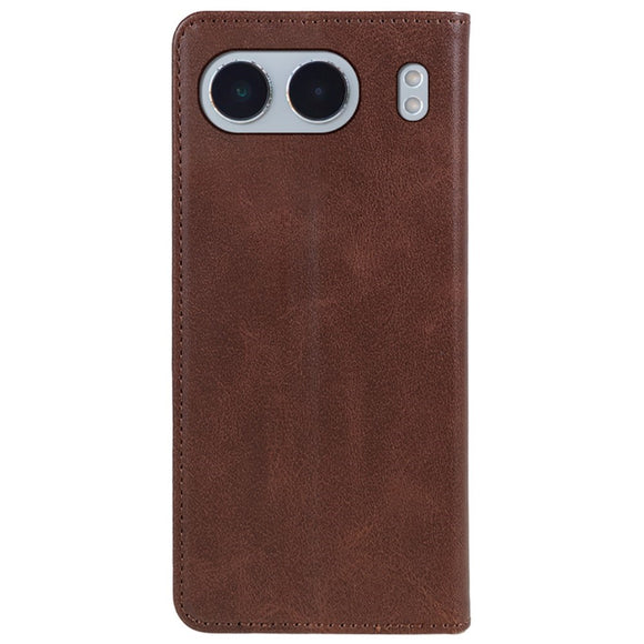 EIDERWOOD OnePlus Nord 4 Kunstlæder Flip Cover m. Kortholder & Ståfunktion - Brun