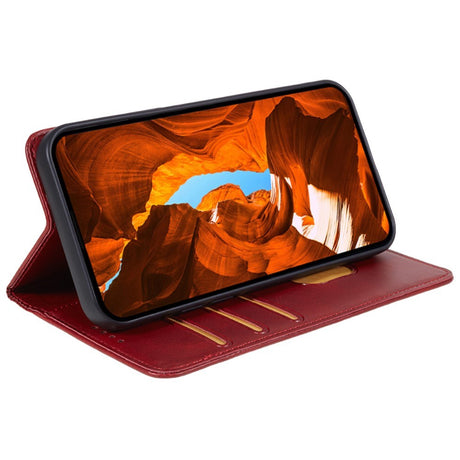 EIDERWOOD OnePlus Nord 4 Kunstlæder Flip Cover m. Kortholder & Ståfunktion - Rød