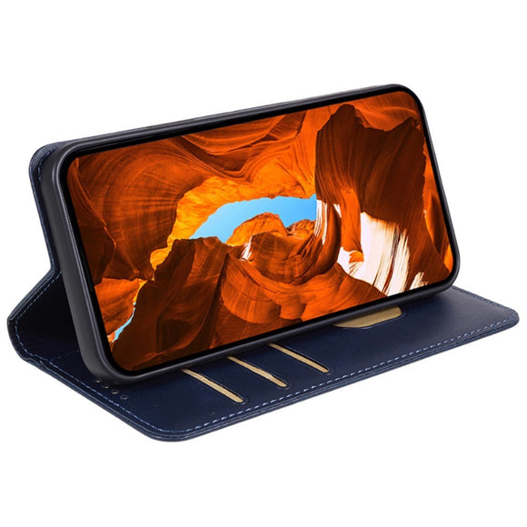 EIDERWOOD OnePlus Nord 4 Kunstlæder Flip Cover m. Kortholder & Ståfunktion - Blå