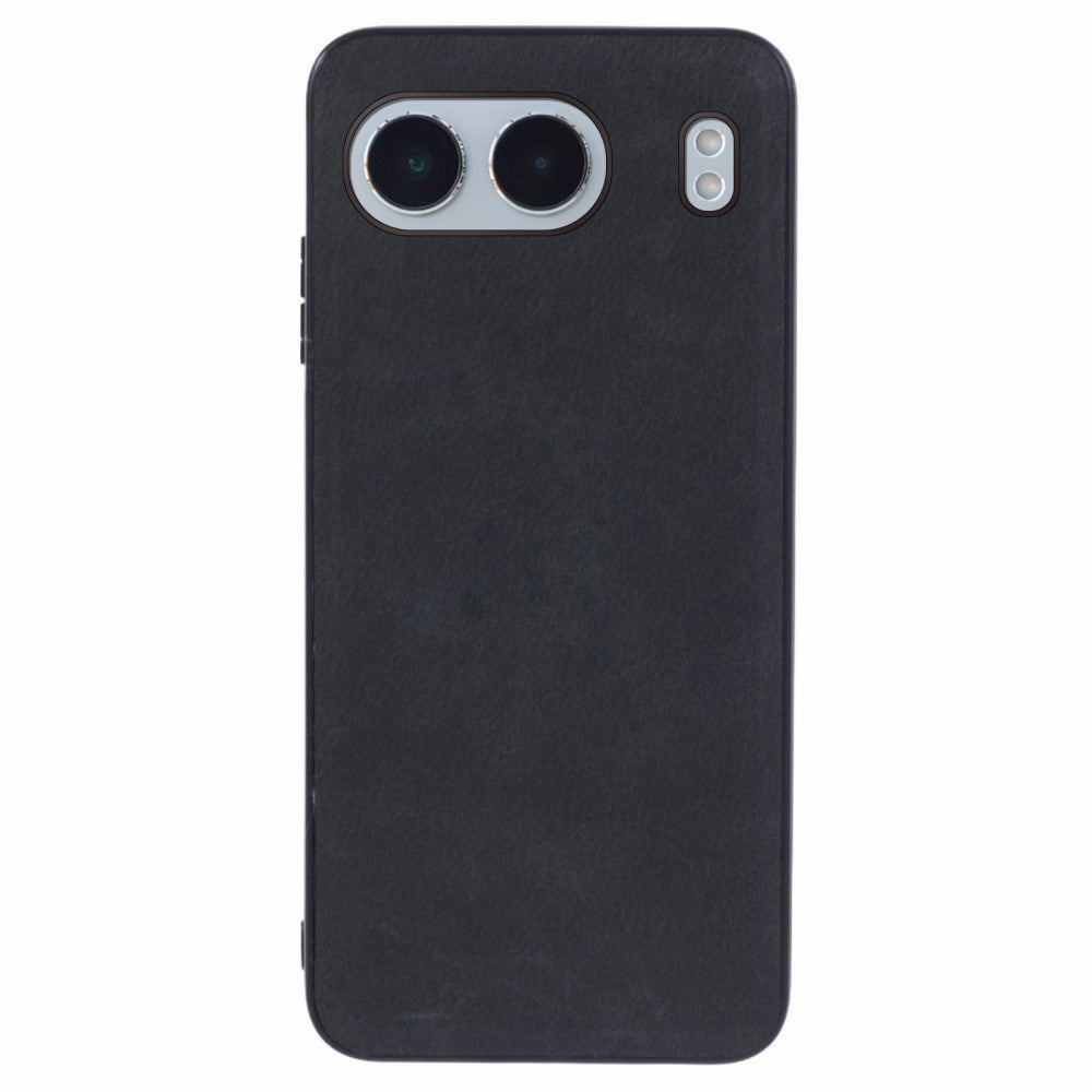 EIDERWOOD OnePlus Nord 4 Læderbelagt Plastik Cover - Sort