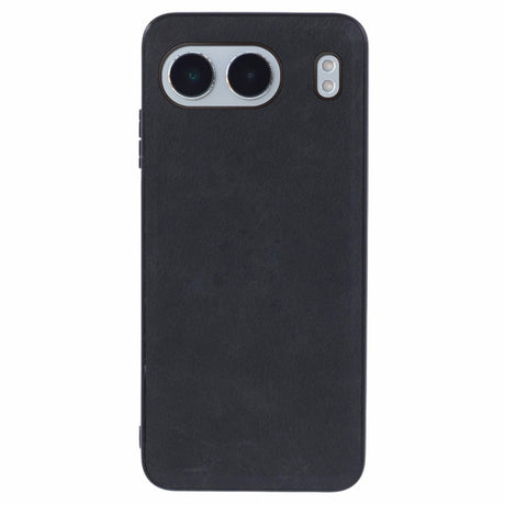 EIDERWOOD OnePlus Nord 4 Læderbelagt Plastik Cover - Sort