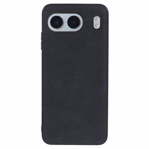EIDERWOOD OnePlus Nord 4 Læderbelagt Plastik Cover - Sort