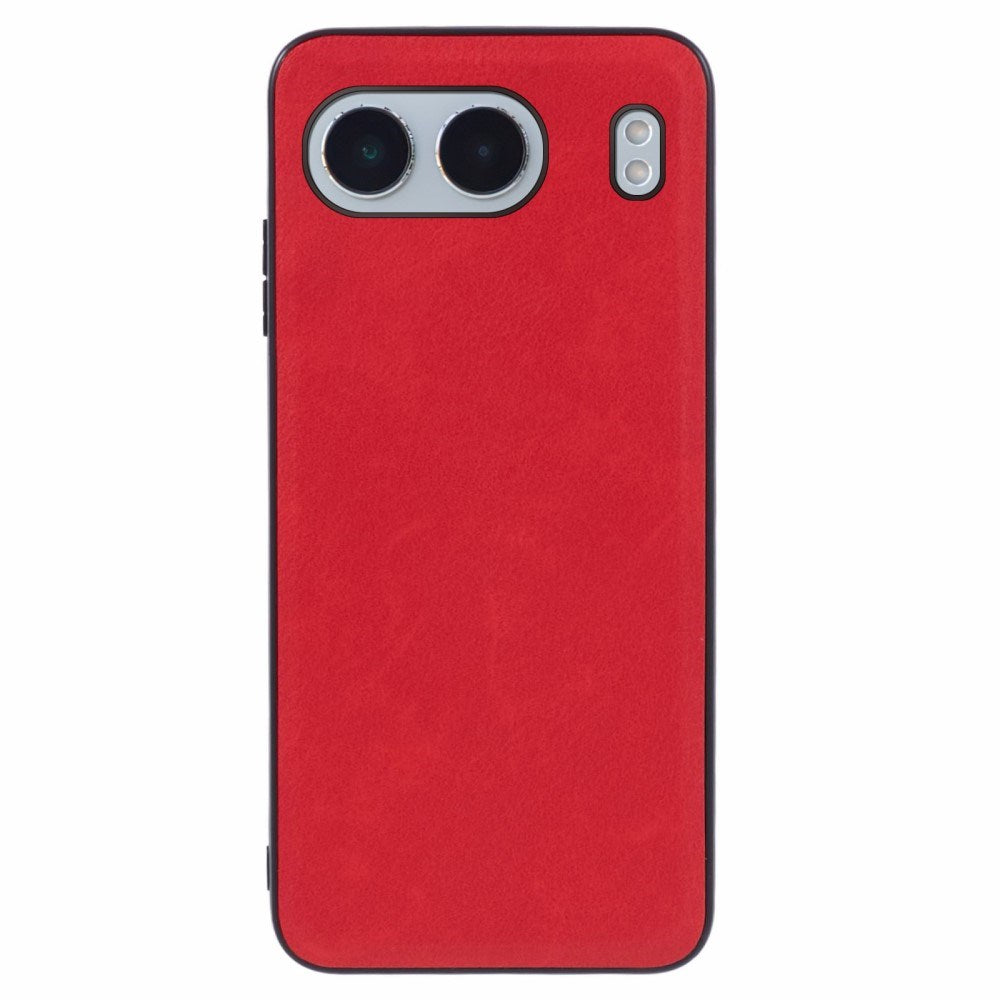 EIDERWOOD OnePlus Nord 4 Læderbelagt Plastik Cover - Rød