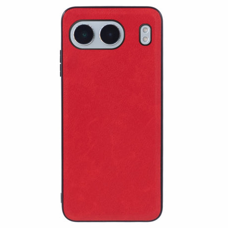 EIDERWOOD OnePlus Nord 4 Læderbelagt Plastik Cover - Rød