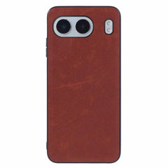 EIDERWOOD OnePlus Nord 4 Læderbelagt Plastik Cover - Brun