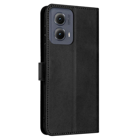 EIDERWOOD Motorola G85 (5G) Læder Cover m. Kortholder & Strop - Sort