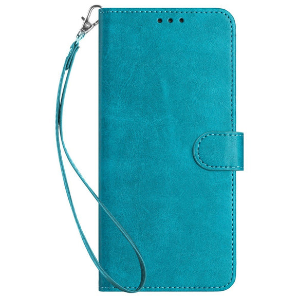 EIDERWOOD Motorola G85 (5G) Læder Cover m. Kortholder & Strop - Turkisblå