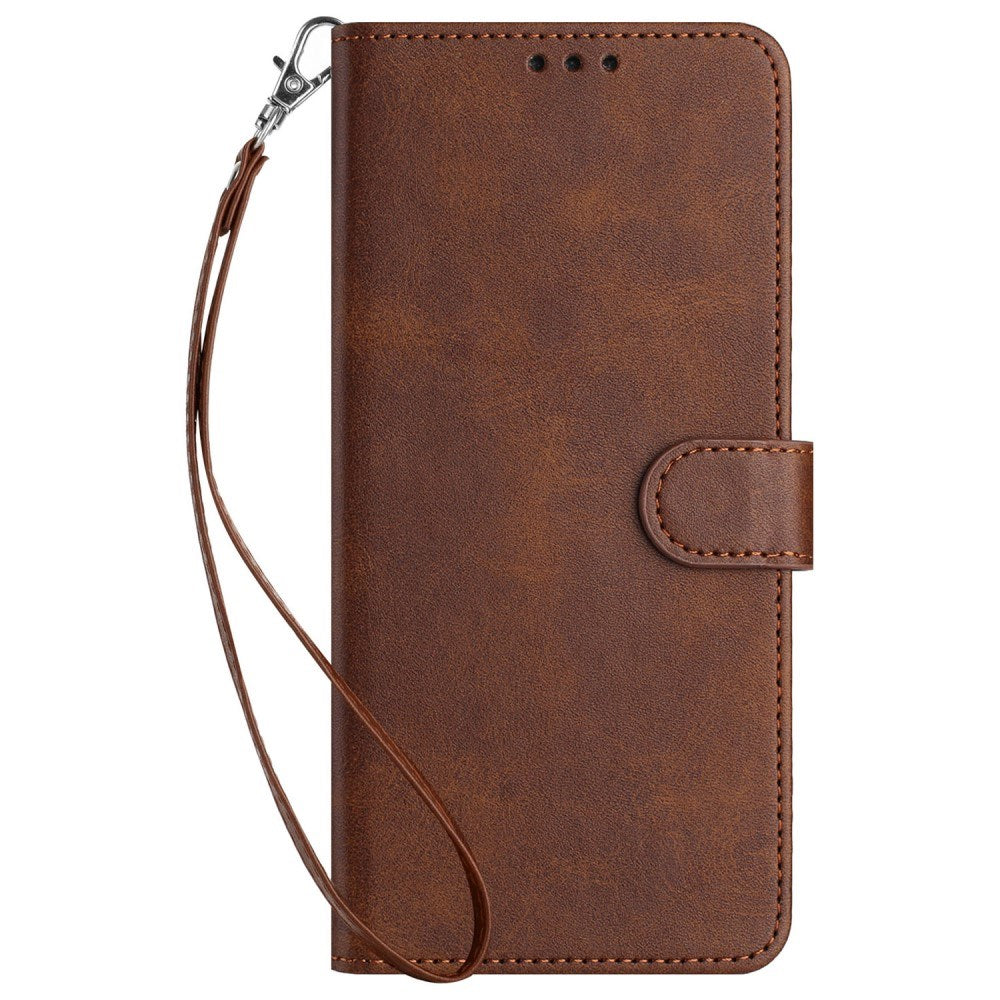 EIDERWOOD Motorola G85 (5G) Læder Cover m. Kortholder & Strop - Brun