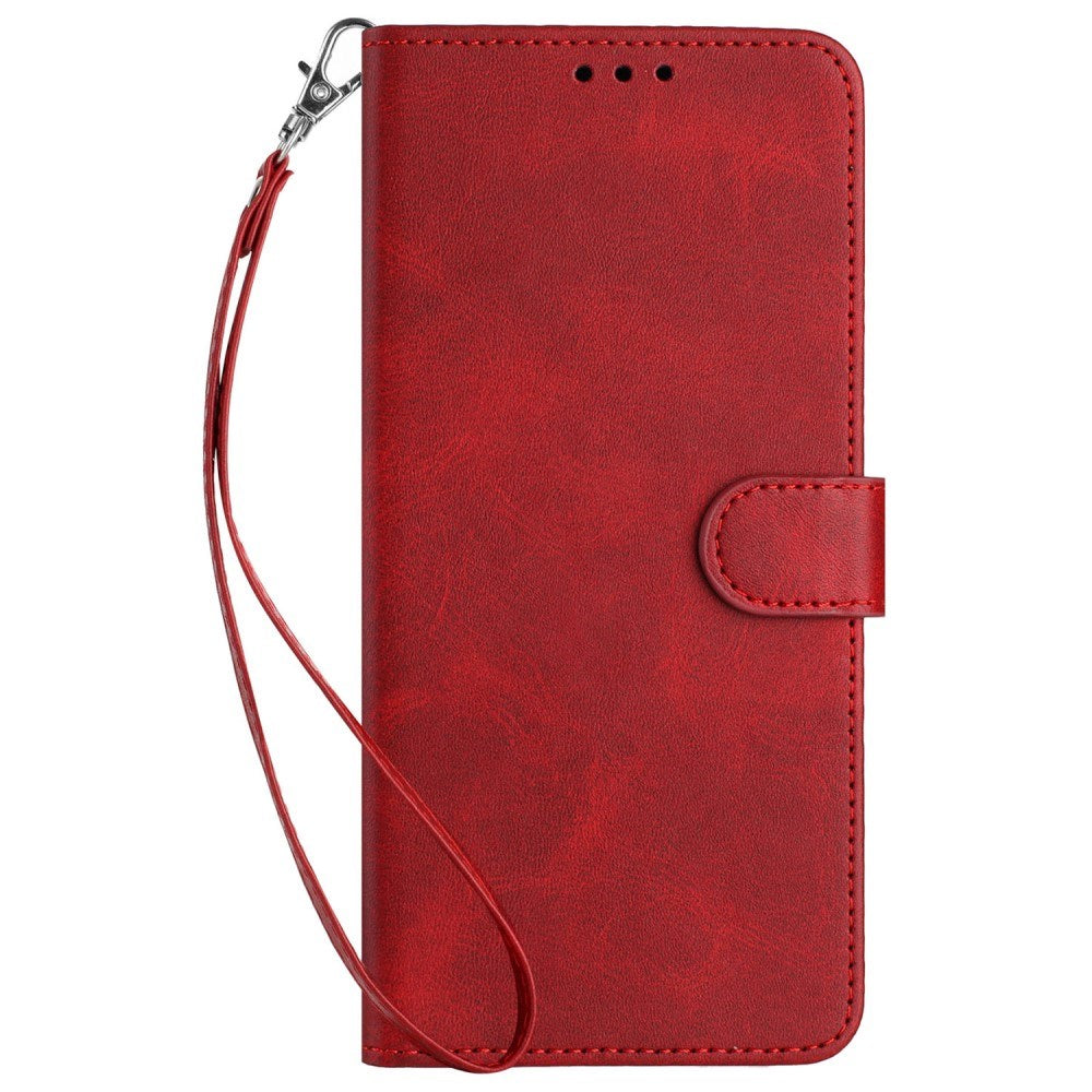 EIDERWOOD Motorola G85 (5G) Læder Cover m. Kortholder & Strop - Rød
