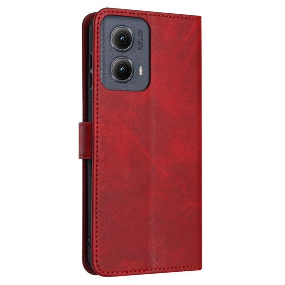 EIDERWOOD Motorola G85 (5G) Læder Cover m. Kortholder & Strop - Rød