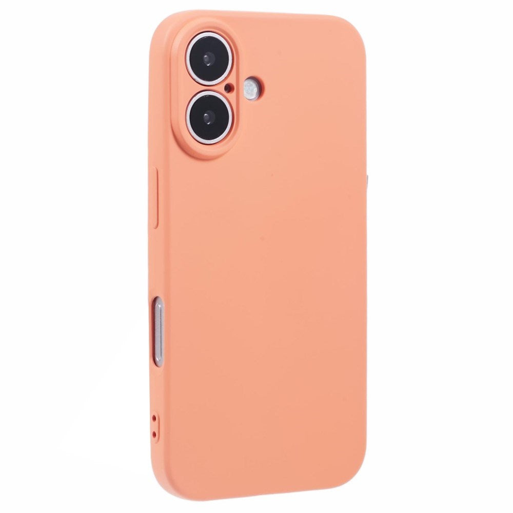 EIDERWOOD iPhone 16 Mat Fleksibel Plastik Cover - Orange