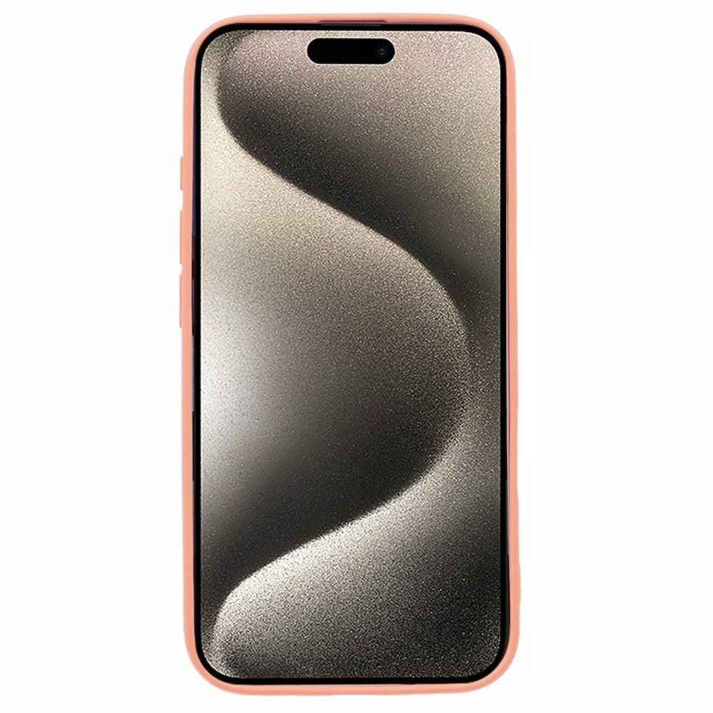 EIDERWOOD iPhone 16 Mat Fleksibel Plastik Cover - Orange