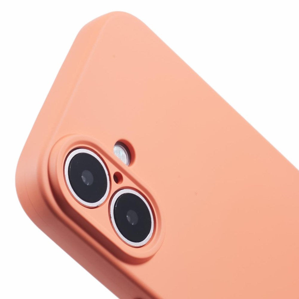 EIDERWOOD iPhone 16 Mat Fleksibel Plastik Cover - Orange