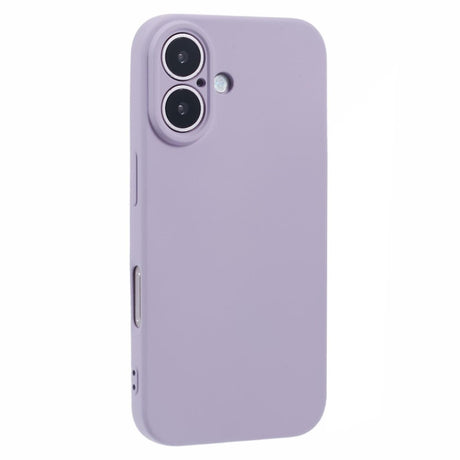EIDERWOOD iPhone 16 Mat Fleksibel Plastik Cover - Lilla