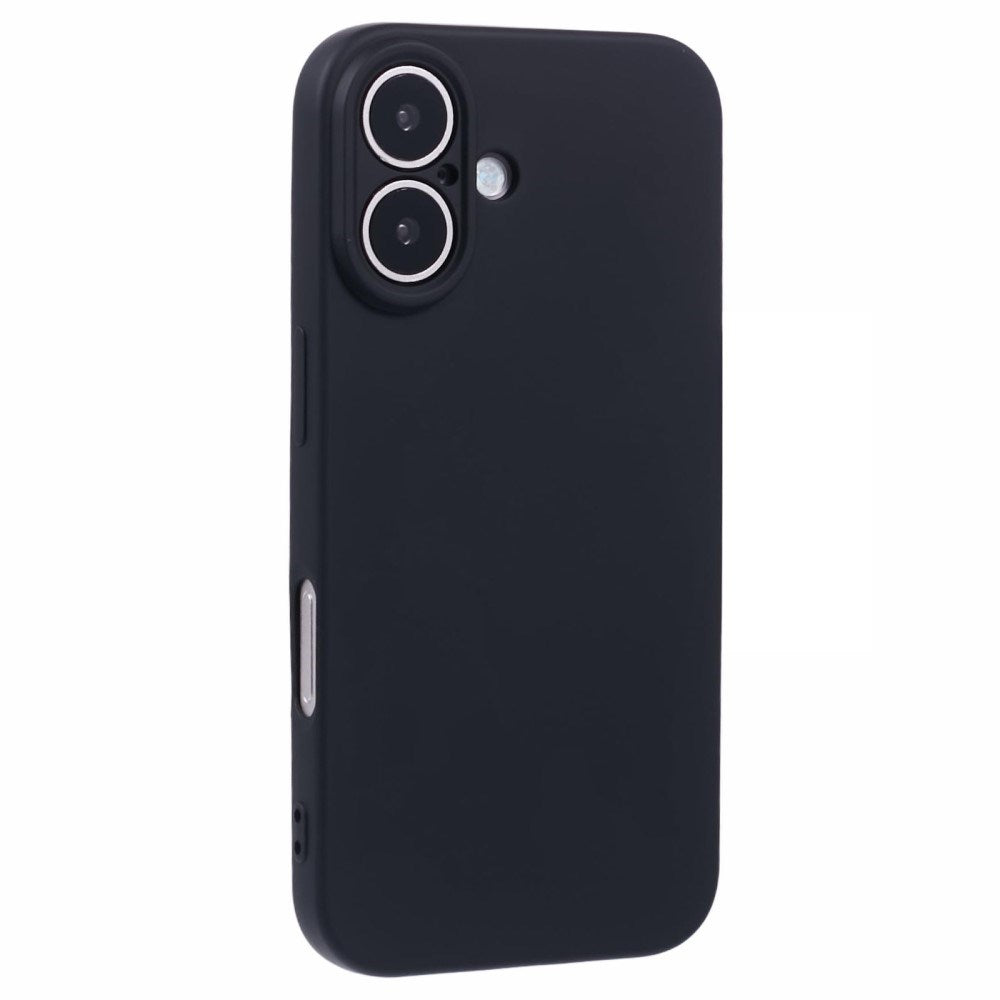EIDERWOOD iPhone 16 Mat Fleksibel Plastik Cover - Sort