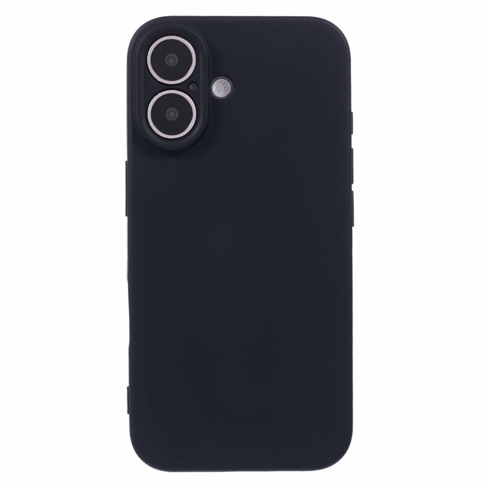 EIDERWOOD iPhone 16 Mat Fleksibel Plastik Cover - Sort