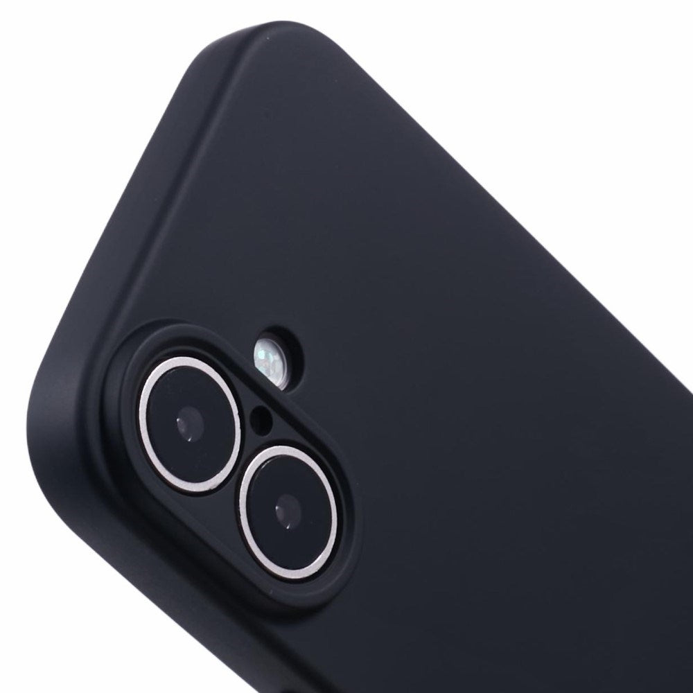 EIDERWOOD iPhone 16 Mat Fleksibel Plastik Cover - Sort