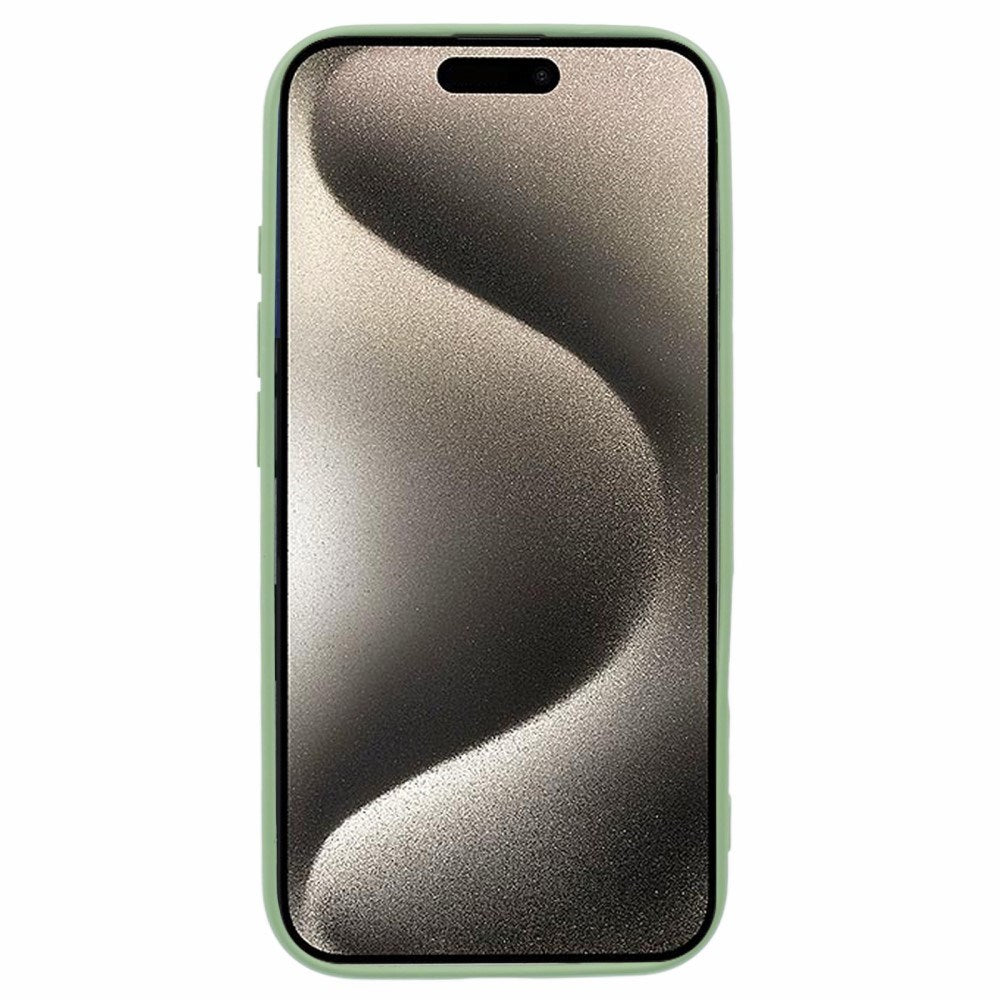 EIDERWOOD iPhone 16 Mat Fleksibel Plastik Cover - Lysegrøn