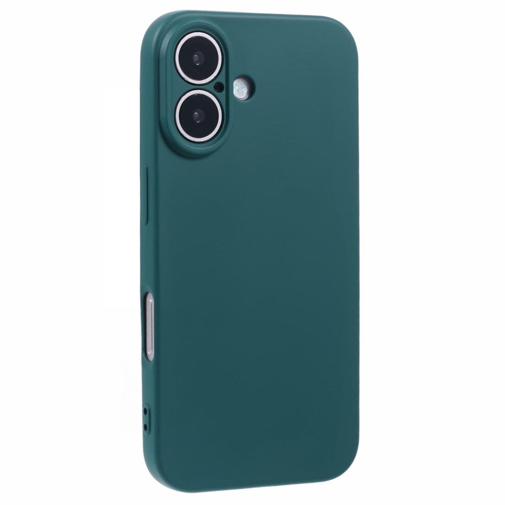 EIDERWOOD iPhone 16 Mat Fleksibel Plastik Cover - Mørkegrøn