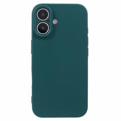 EIDERWOOD iPhone 16 Mat Fleksibel Plastik Cover - Mørkegrøn