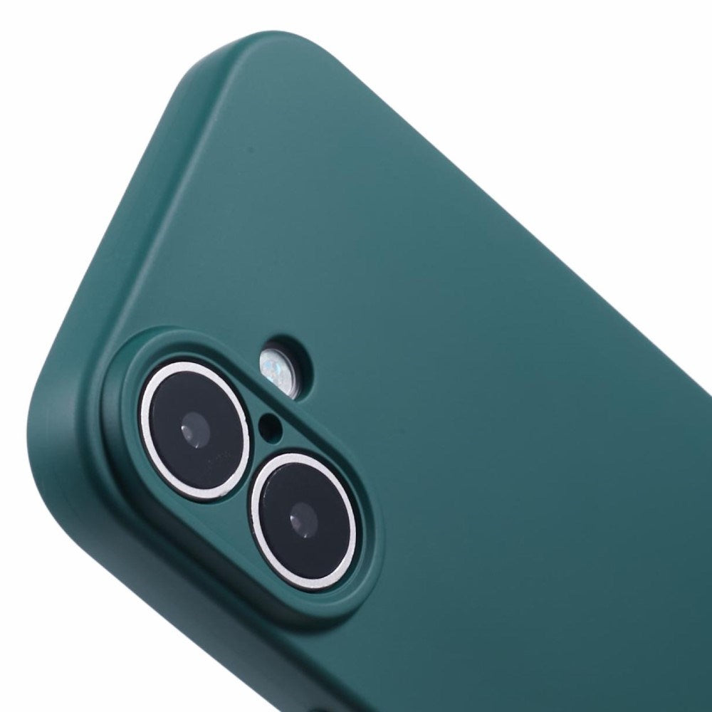 EIDERWOOD iPhone 16 Mat Fleksibel Plastik Cover - Mørkegrøn