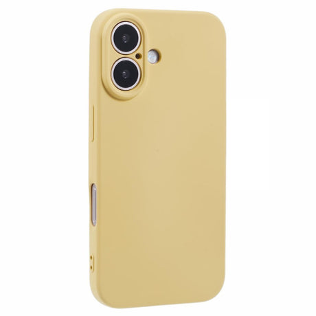 EIDERWOOD iPhone 16 Mat Fleksibel Plastik Cover - Gul