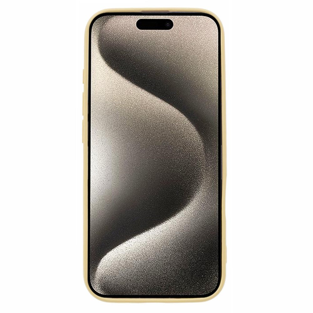EIDERWOOD iPhone 16 Mat Fleksibel Plastik Cover - Gul