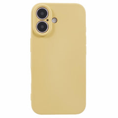 EIDERWOOD iPhone 16 Mat Fleksibel Plastik Cover - Gul