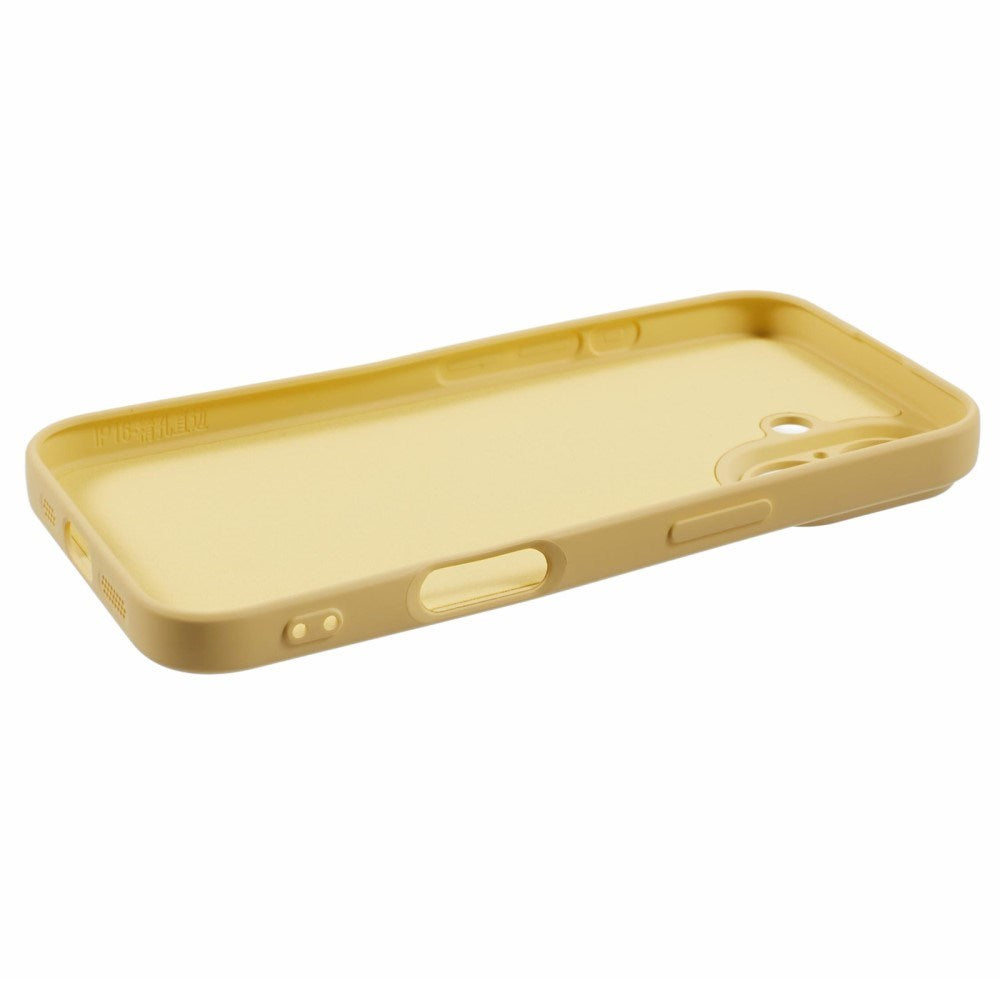 EIDERWOOD iPhone 16 Mat Fleksibel Plastik Cover - Gul