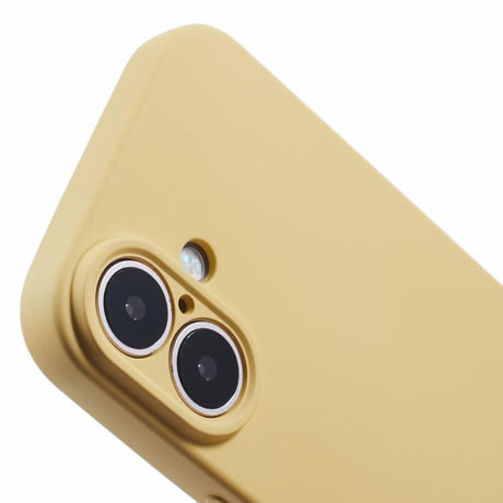 EIDERWOOD iPhone 16 Mat Fleksibel Plastik Cover - Gul