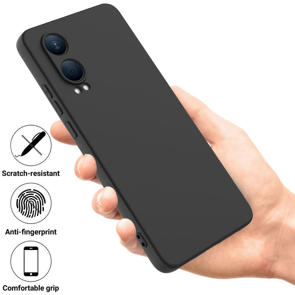 EIDERWOOD OnePlus Nord CE4 Lite (5G) Liquid Silikone Cover m. Strop - Sort