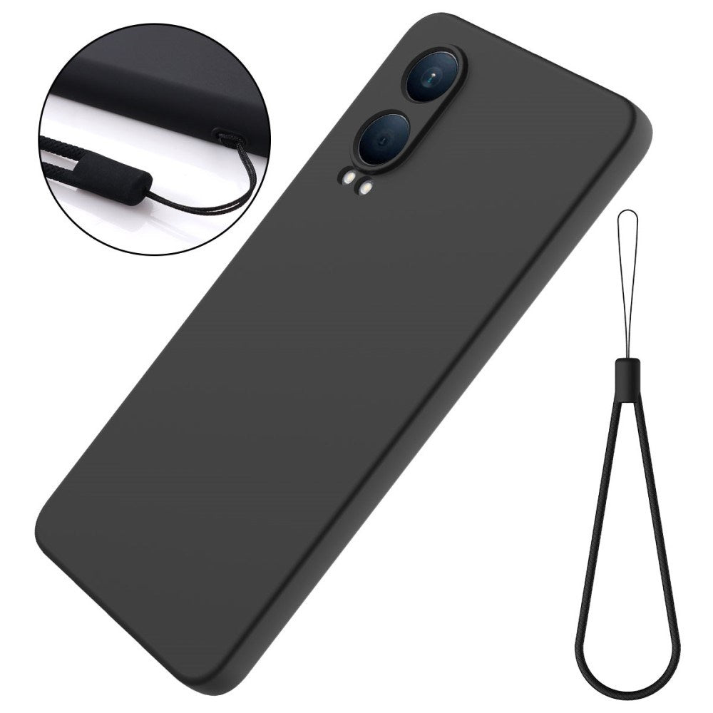 EIDERWOOD OnePlus Nord CE4 Lite (5G) Liquid Silikone Cover m. Strop - Sort