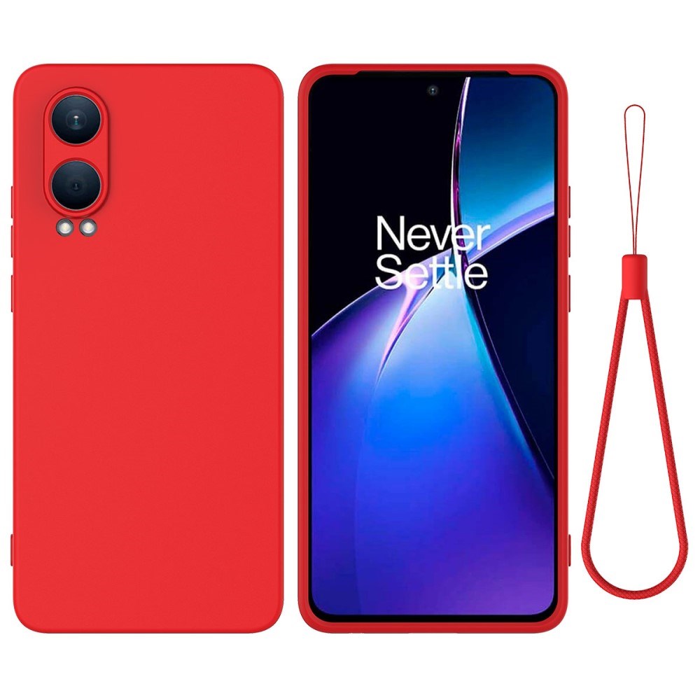 EIDERWOOD OnePlus Nord CE4 Lite (5G) Liquid Silikone Cover m. Strop - Rød