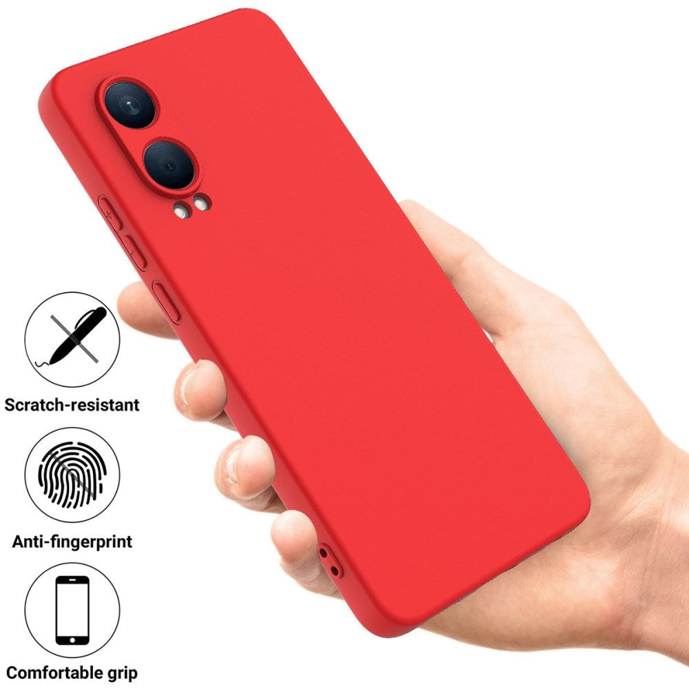 EIDERWOOD OnePlus Nord CE4 Lite (5G) Liquid Silikone Cover m. Strop - Rød