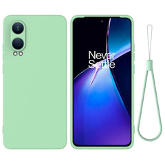 EIDERWOOD OnePlus Nord CE4 Lite (5G) Liquid Silikone Cover m. Strop - Grøn
