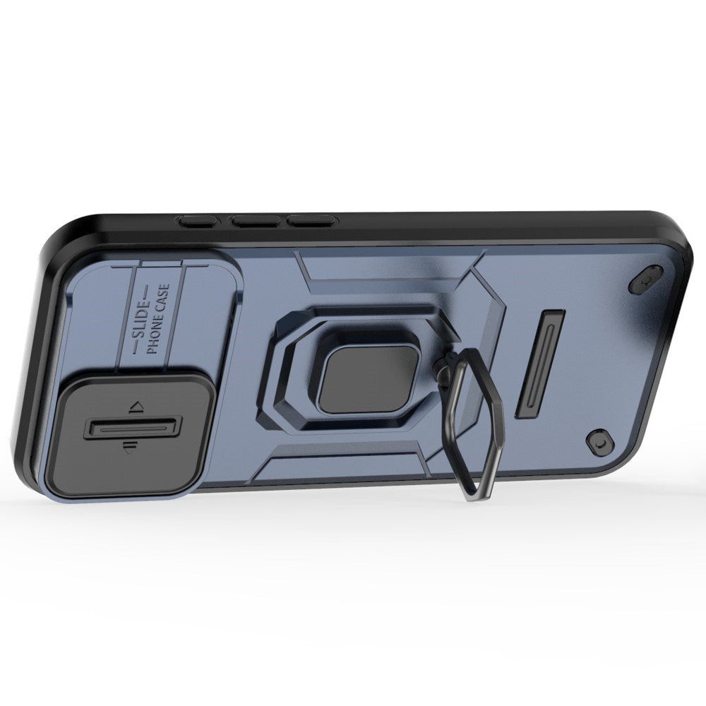 EIDERWOOD iPhone 16 Pro Max Håndværker Cover m. Magnetisk Kickstand & Cam Slider - Blå