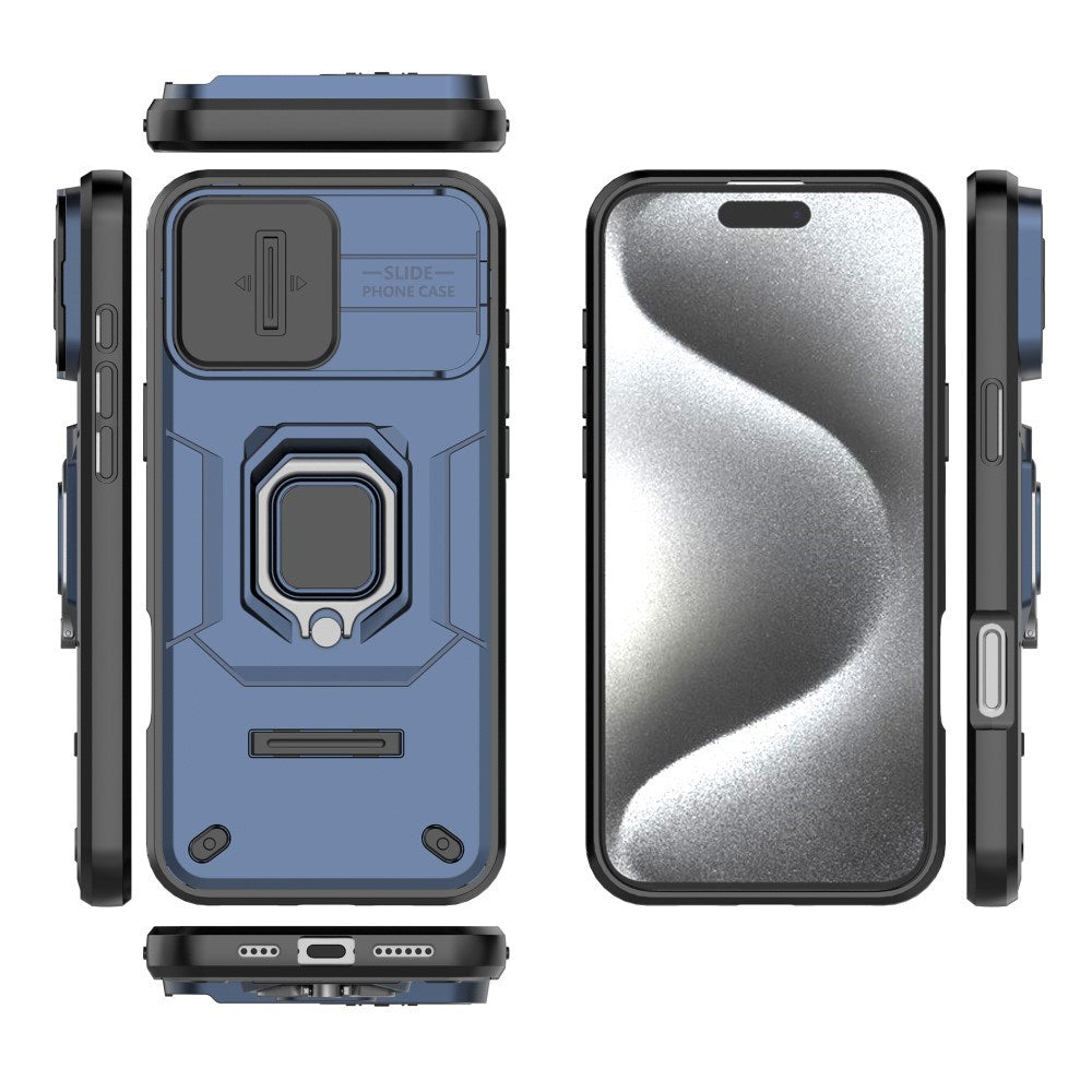 EIDERWOOD iPhone 16 Pro Max Håndværker Cover m. Magnetisk Kickstand & Cam Slider - Grå
