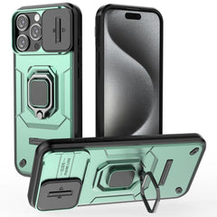 EIDERWOOD iPhone 16 Pro Max Håndværker Cover m. Magnetisk Kickstand & Cam Slider - Grøn