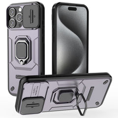 EIDERWOOD iPhone 16 Pro Max Håndværker Cover m. Magnetisk Kickstand & Cam Slider - Lilla