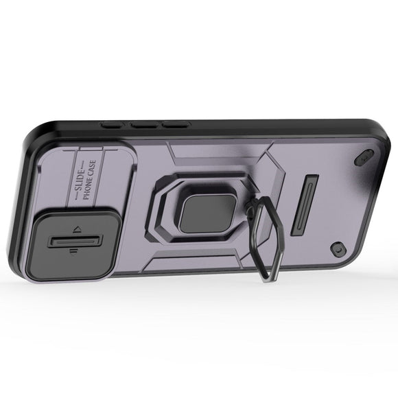 EIDERWOOD iPhone 16 Pro Max Håndværker Cover m. Magnetisk Kickstand & Cam Slider - Lilla