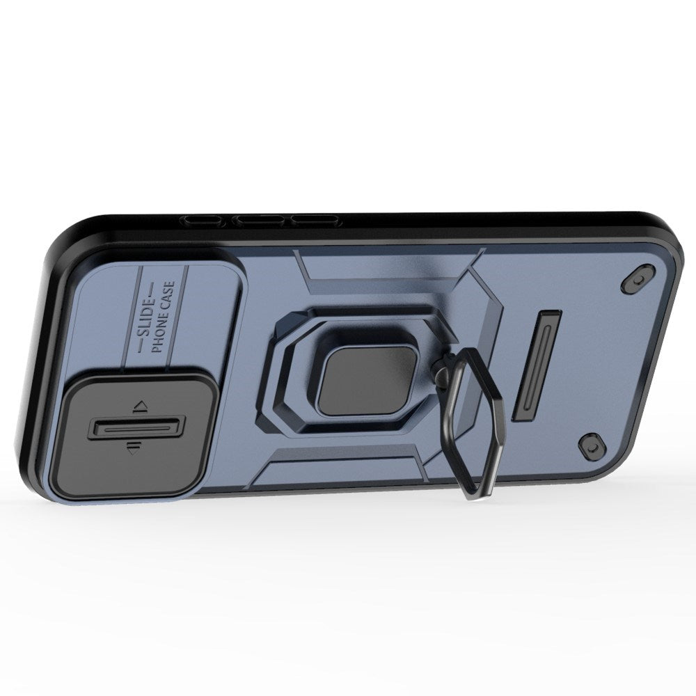 EIDERWOOD iPhone 16 Plus Håndværker Cover m. Magnetisk Kickstand & Cam Slider - Blå