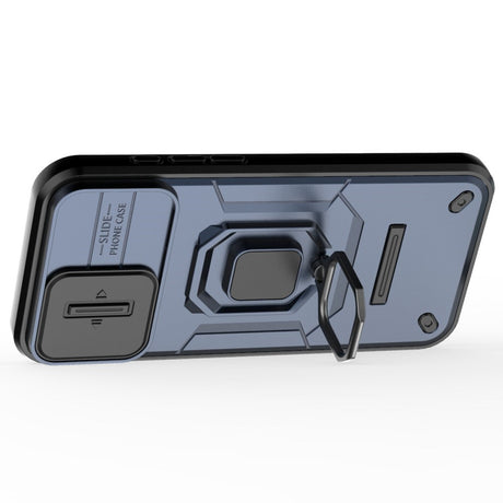 EIDERWOOD iPhone 16 Plus Håndværker Cover m. Magnetisk Kickstand & Cam Slider - Blå