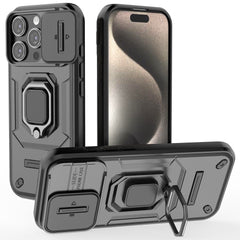 EIDERWOOD iPhone 16 Pro Håndværker Cover m. Magnetisk Kickstand & Cam Slider - Sort