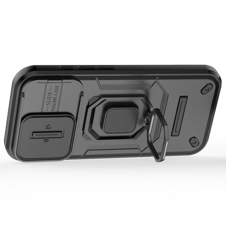 EIDERWOOD iPhone 16 Pro Håndværker Cover m. Magnetisk Kickstand & Cam Slider - Sort
