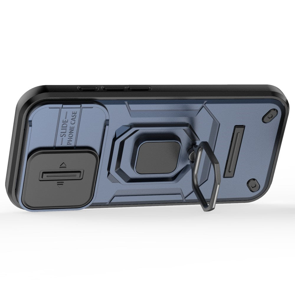 EIDERWOOD iPhone 16 Pro Håndværker Cover m. Magnetisk Kickstand & Cam Slider - Blå