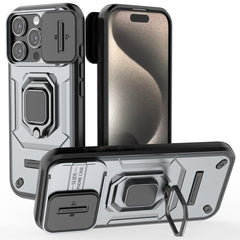 EIDERWOOD iPhone 16 Pro Håndværker Cover m. Magnetisk Kickstand & Cam Slider - Grå
