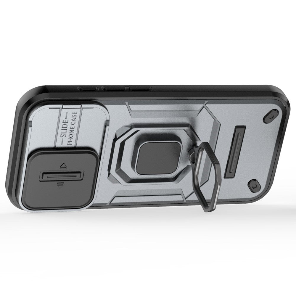 EIDERWOOD iPhone 16 Pro Håndværker Cover m. Magnetisk Kickstand & Cam Slider - Grå