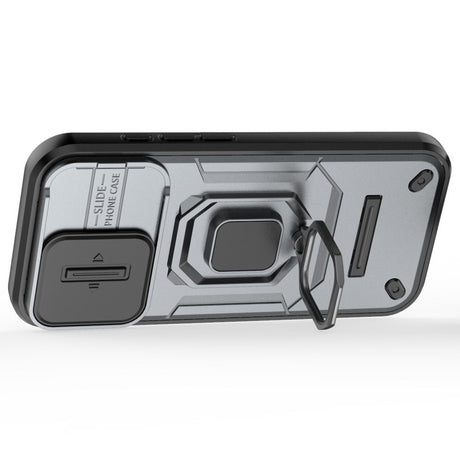 EIDERWOOD iPhone 16 Pro Håndværker Cover m. Magnetisk Kickstand & Cam Slider - Grå